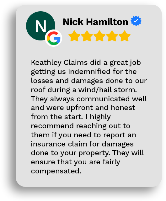 Nick Hamilton 5-star Google review
