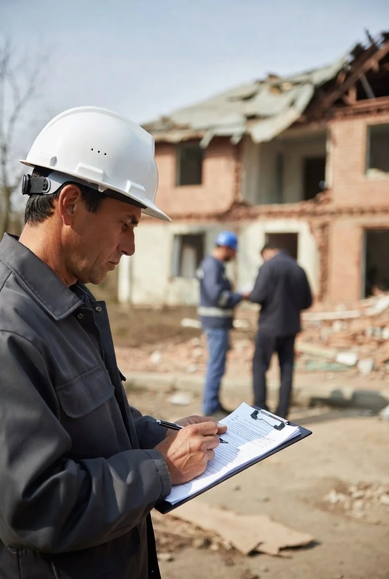Property damage inspection during appraisal